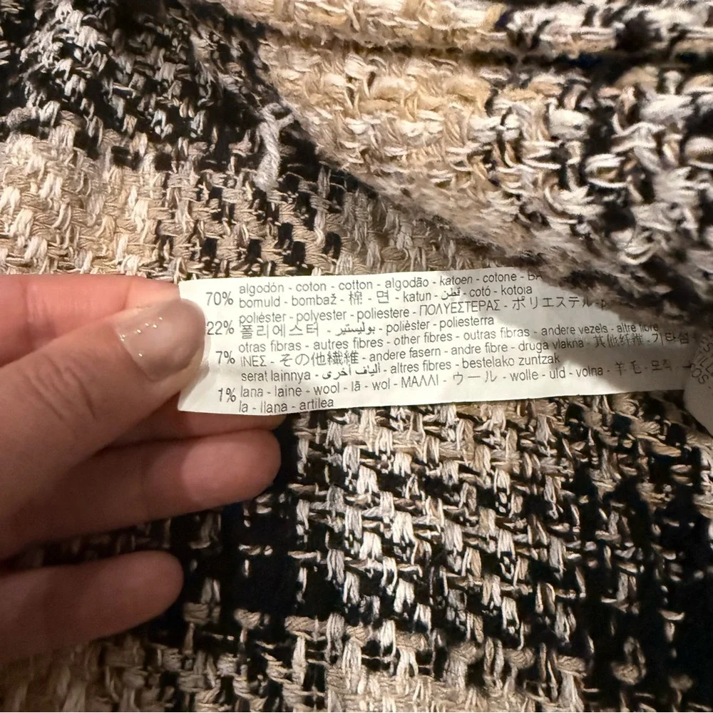 Zara Plaid Woven Shirt Jacket Size Medium‎